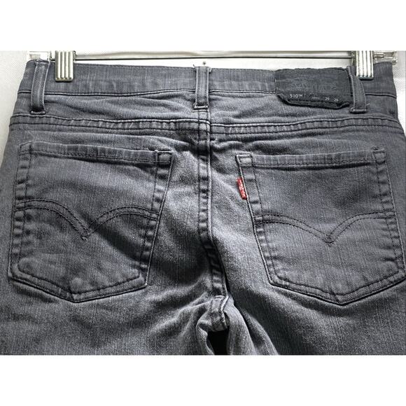 Levi’s 510 Skinny Factory Faded Black Denim Jeans Boys 18 Regular 28 x 28 - Picture 3 of 9